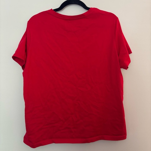 Women’s Lands' End Red Relaxed Fit XL/P Petite Short Sleeve T-Shirt - Picture 5 of 8